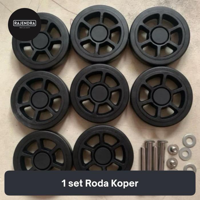 Gambar Roda Koper Double 60mm Black Set dari PASARGELAPTANGSEL undefined Tokopedia