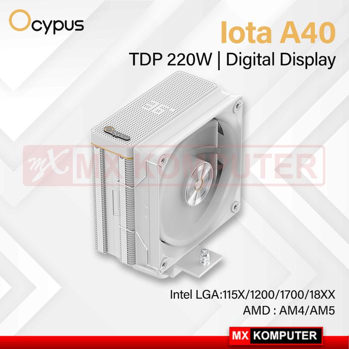 Gambar OCYPUS IOTA A40 CPU Air Cooler with High-Performance Silent Fan - Putih dari MXKomputer_NEW undefined Tokopedia