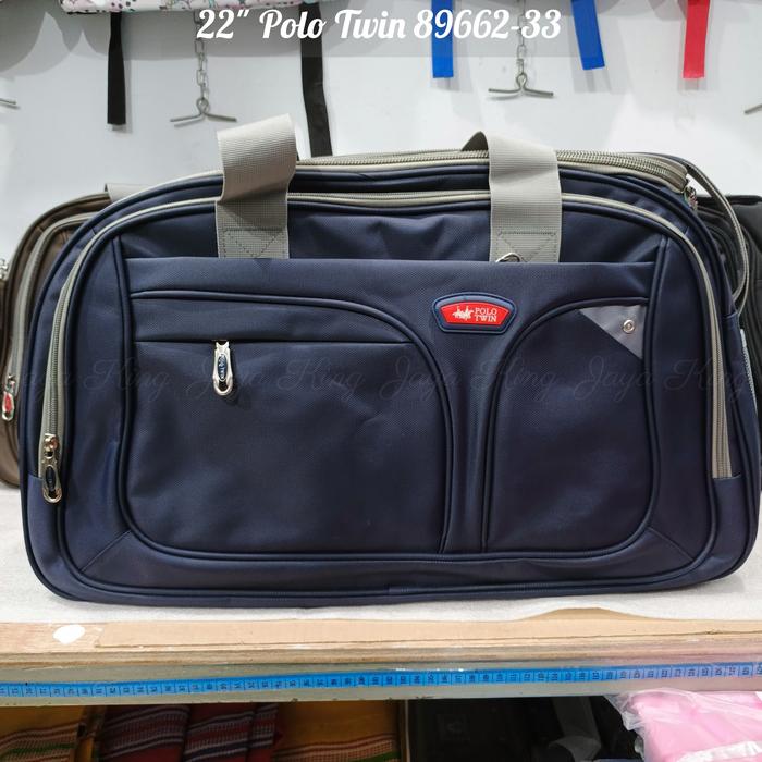 Tas Pakaian Polo Twin 22 Inc Polos Travel Bag Duffel Jinjing Selempang  Besar Hitam di Jaya King Ptb Tas Koper Tokopedia