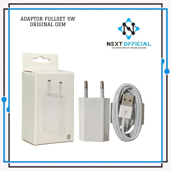 Gambar 5W Adaptor + Kabel Usb Charger Casan Ip Seri 6-6s-6s plus-6plus Fulls dari NextOfficiall undefined Tokopedia