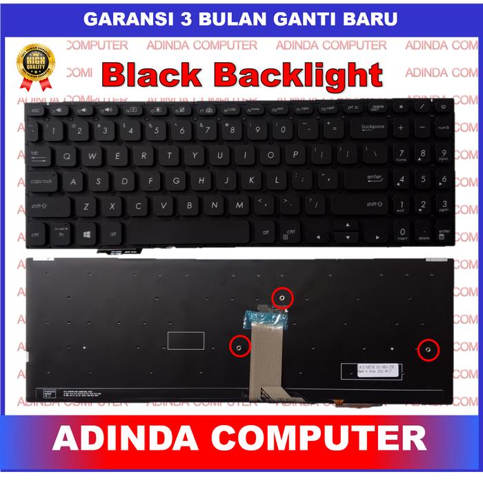 Gambar Keyboard Asus Vivobook S15 S530 S5300 S5300F S5300FN S5300U S5300UN S530F S530FA Y5100UN Black Silver Backlight Backlite - Black Backlight dari Adinda Computer undefined Tokopedia