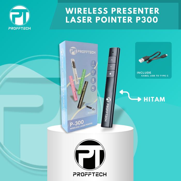 Gambar Laser Pointer Presenter Wireless P-300, Original Profftech -Pink - Hitam dari ProffTech Indonesia undefined Tokopedia