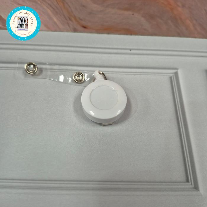Gambar Yoyo Id Card Holder/Yoyo Name Tag/Gantungan Yoyo Tali Id Card - Putih dari Kontener Id Card Store undefined Tokopedia