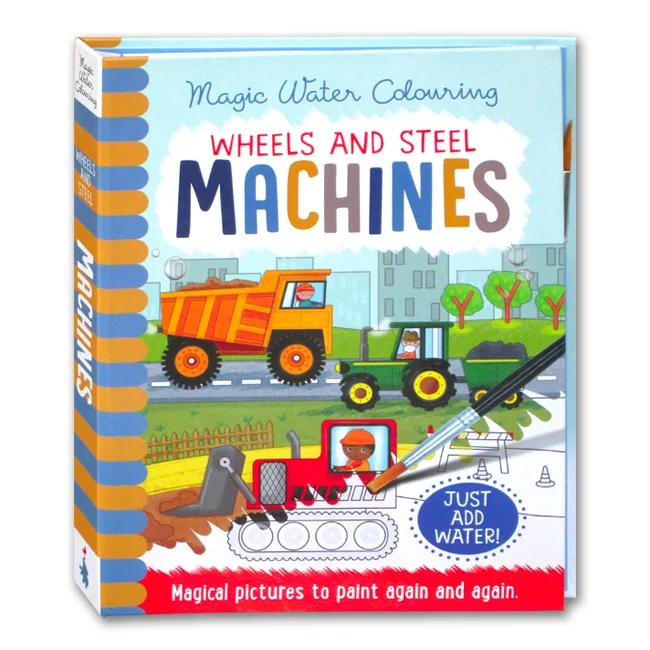 Gambar 3in1 Magic Water Colouring Books (just add water & colors will appear) - Machines dari happybunnybooks undefined Tokopedia