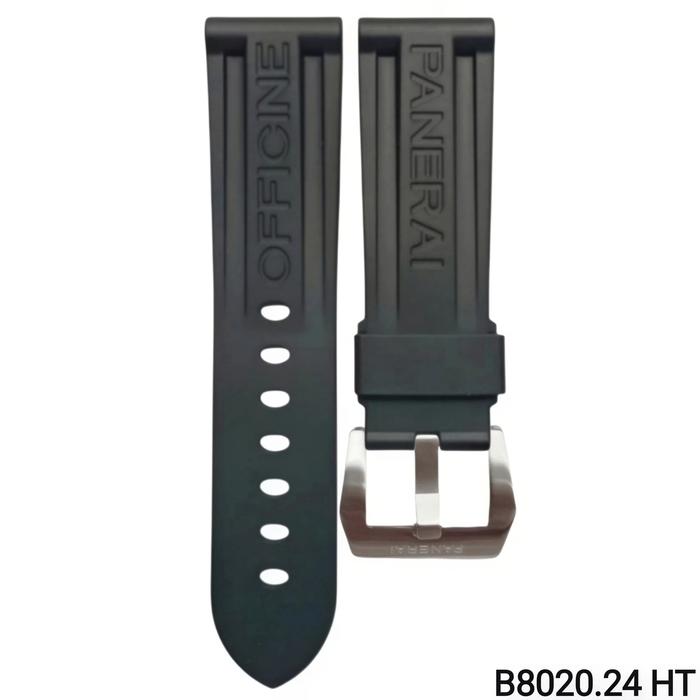 Gambar Tali Jam Tangan 24 MM - Replecement Strap Rubber PAM Engrave 8020.24 - B Hitam dari Watch Band N strap undefined Tokopedia