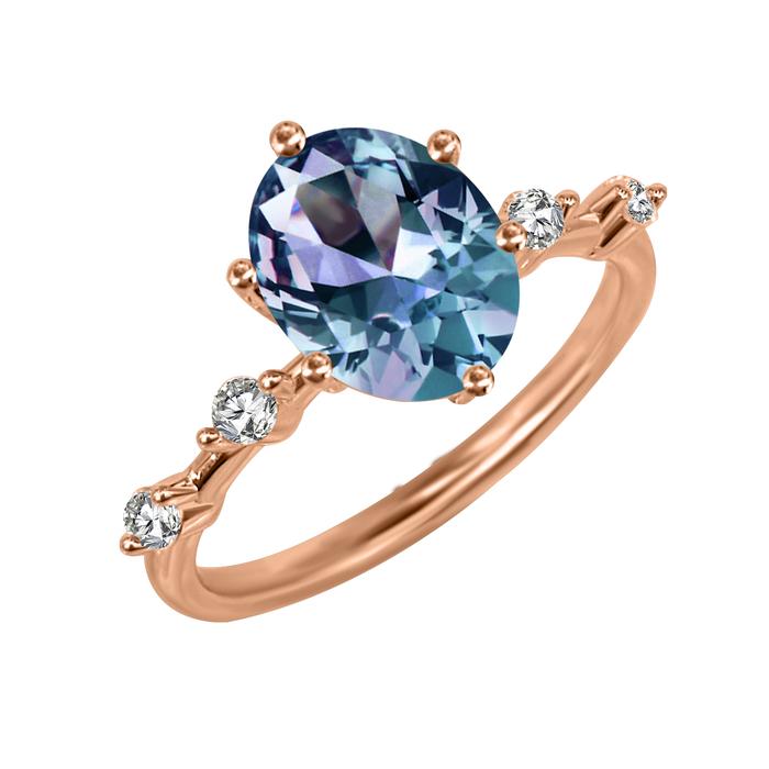 Gambar [ Alexandrite Collection ] Classic Oval Alexandrite Ring - Cincin Alexandrite S925 by Her Jewellery - Rose Gold, 6 dari Her Jewellery Kota Administrasi Jakarta Pusat Tokopedia