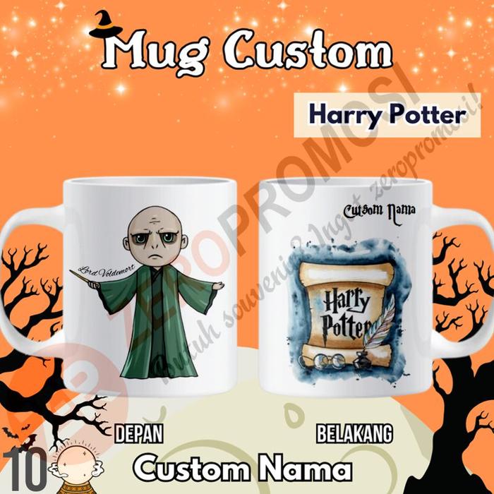 Gambar Mug Keramik Custom Harry Potter Animasi Lucu - Design 10, Xtra + Claim dari Zeropromosi undefined Tokopedia