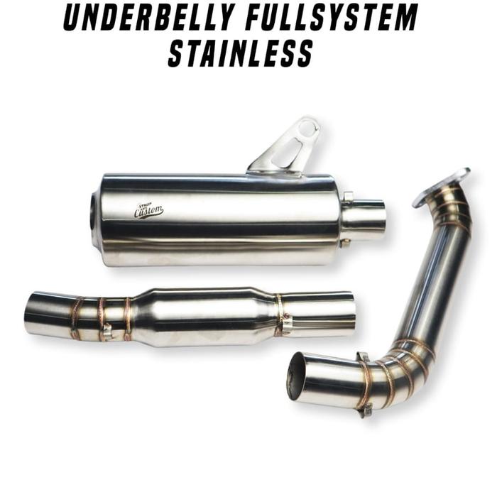Gambar KNALPOT XSR-155 UNDERBELLY FULL SYSTEM WITH DB KILLER - stainless dari SAC Product Kota Depok Tokopedia