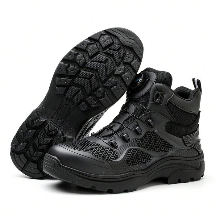 Gambar kirim Langsung Sepatu Safety Pria Jogger Boots Blackton Sepatu Septi Sefty Tali Putar Ujung Besi Sepatu Keselamatan Kerja Proyek Lapangan Safety Shoes Anti Smash FREE oNGKIR - Hitam, 46 dari JAYA ANUGRAH99 undefined Tokopedia