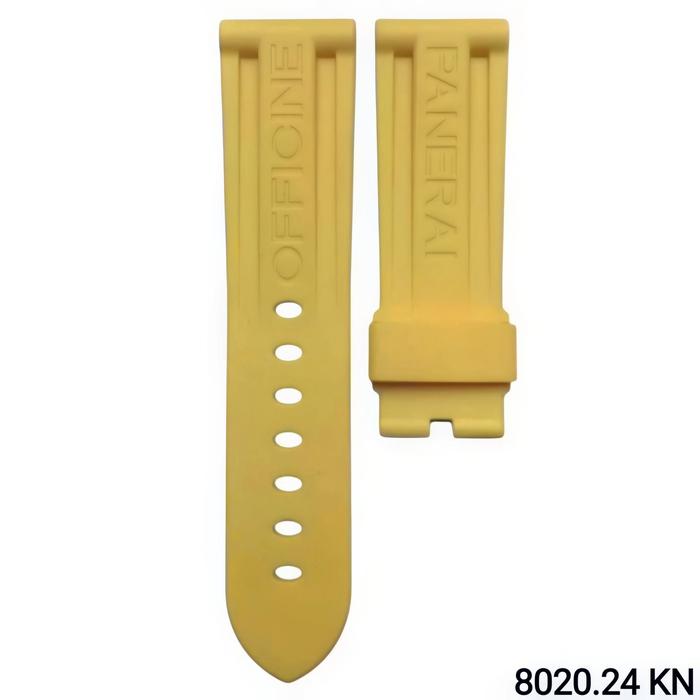 Gambar Tali Jam Tangan 24 MM - Replecement Strap Rubber PAM Engrave 8020.24 - Kuning dari Watch Band N strap undefined Tokopedia