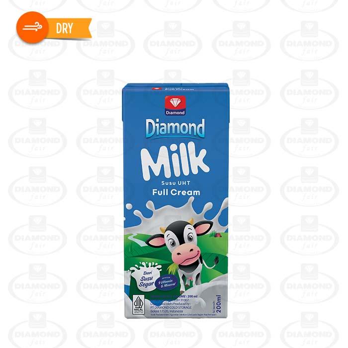 Gambar DIAMOND UHT MILK 200 ml ~ - FULL CREAM dari DIAMONDfair-Mini DHI undefined Tokopedia
