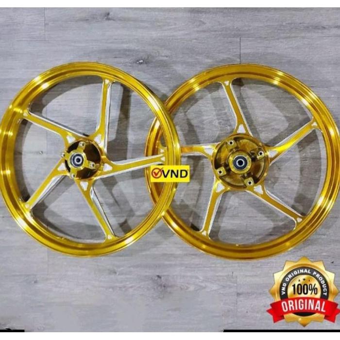 Gambar Velg Racing VND Palang 5 Ak 55 Yamaha Jupiter Fizr Vega jupiter zx z1 Vega R New - Orange dari Gudang OTO undefined 5 Tokopedia