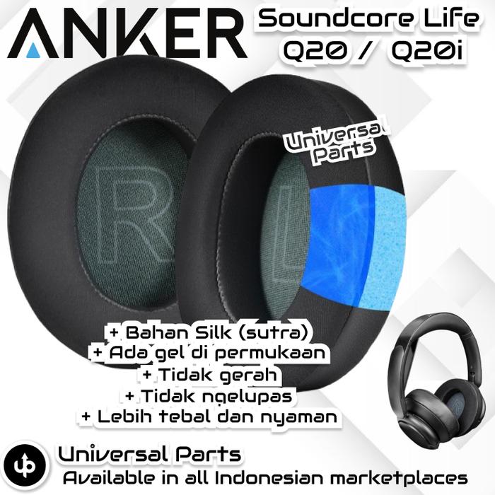 Jual Bantalan Busa Silk Ice Gel Anker Soundcore Life Q20 Q20BT