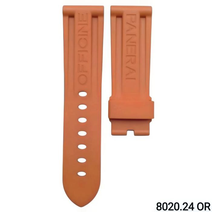 Gambar Tali Jam Tangan 24 MM - Replecement Strap Rubber PAM Engrave 8020.24 - Orange dari Watch Band N strap undefined Tokopedia