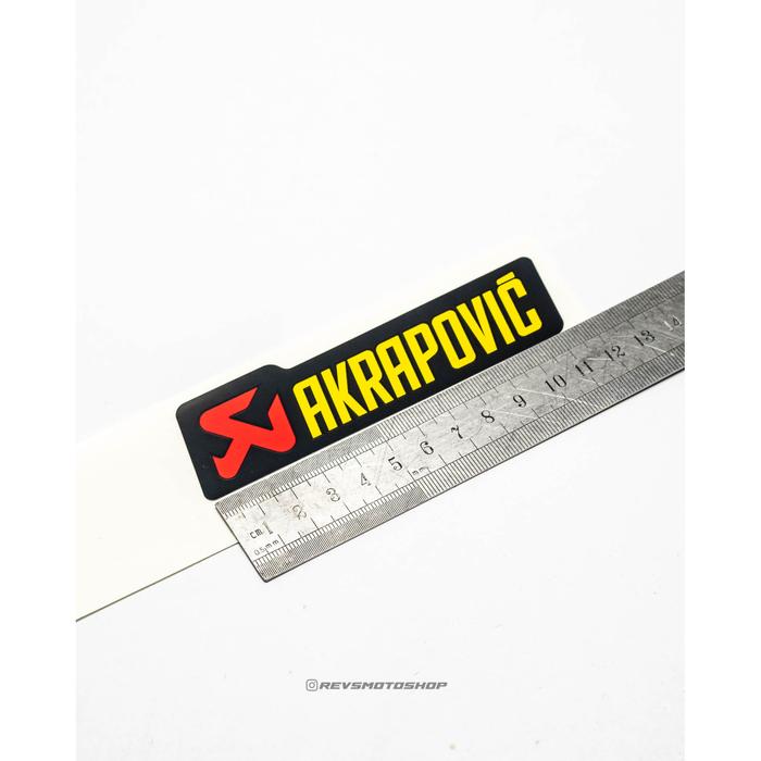Gambar STICKER AKRAPOVIC ORIGINAL - PENDEK WARNA dari REVSMOTOSHOP PALEMBANG undefined Tokopedia