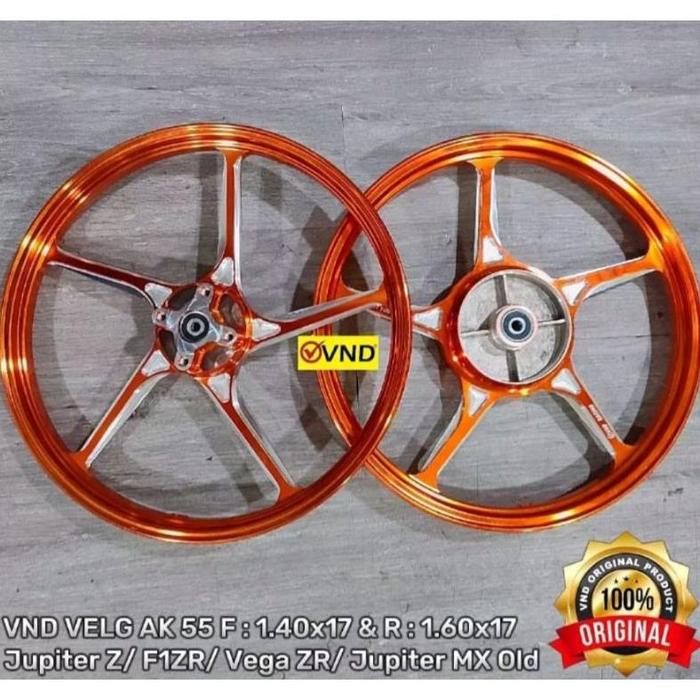 Gambar Velg Racing VND Palang 5 Ak 55 Yamaha Jupiter Fizr Vega jupiter zx z1 Vega R New - Orange dari Gudang OTO undefined 2 Tokopedia