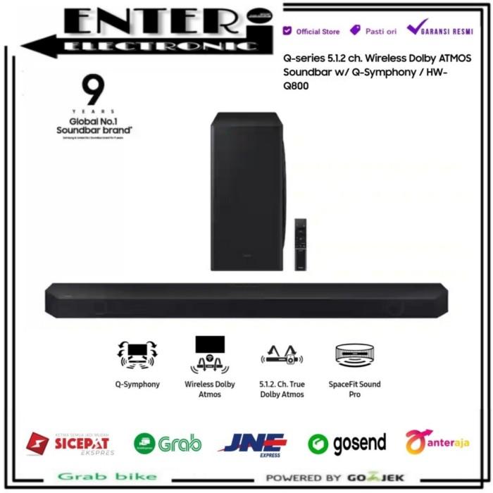 Gambar SAMSUNG HWQ800D - WIRELESS SOUNDBAR 5.1.2CH HW Q800D DOLBY ATMOS HWQ800 HW Q800 - KARGO PACK KAYU dari Enter Electronic undefined Tokopedia