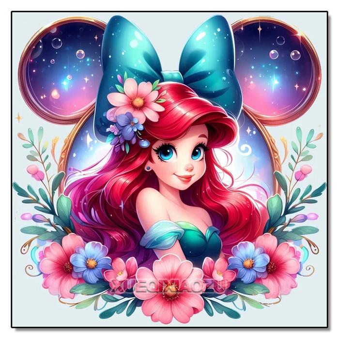 Gambar Disney Princess 5D DIY Diamond Painting Full Drills Art Set Cartoon Sleeping Beauty Pattern Mosaic Inlay Suitable for Home Decor - FDX4661, 35x35cm Square dari Lamabgt undefined Tokopedia