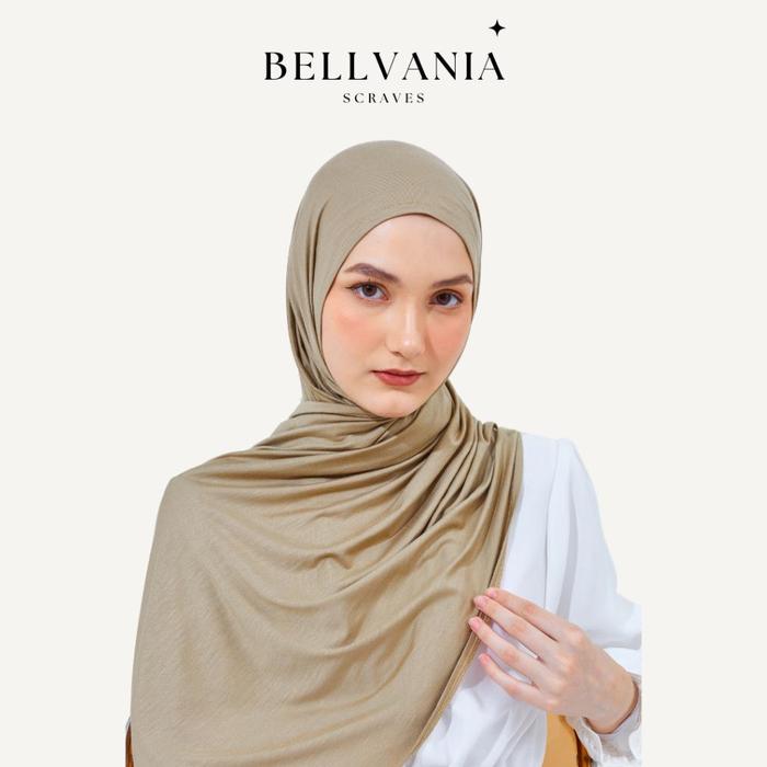 Gambar Ready Ready Bellvania By Hijani | Via Pashmina Hijab Tencel - Almond dari wahidinnasepp28 undefined Tokopedia