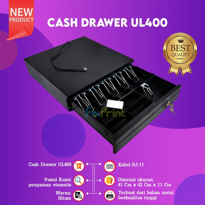 Gambar Iware Cash Drawer Laci Uang Laci Kasir UL 400 RJ11 UL400 RJ 11 CDX405 CDX335 CD408 - UL-400 dari FixPrint Indonesia undefined Tokopedia