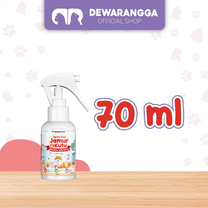 Gambar Dewarangga Spray Anti Jamur & Kutu Kucing untuk Melindungi Kulit & Bulu, Menangkal Infeksi Jamur, Kutu Hingga Tuntas - 70ml dari Dewarangga Cattery undefined Tokopedia