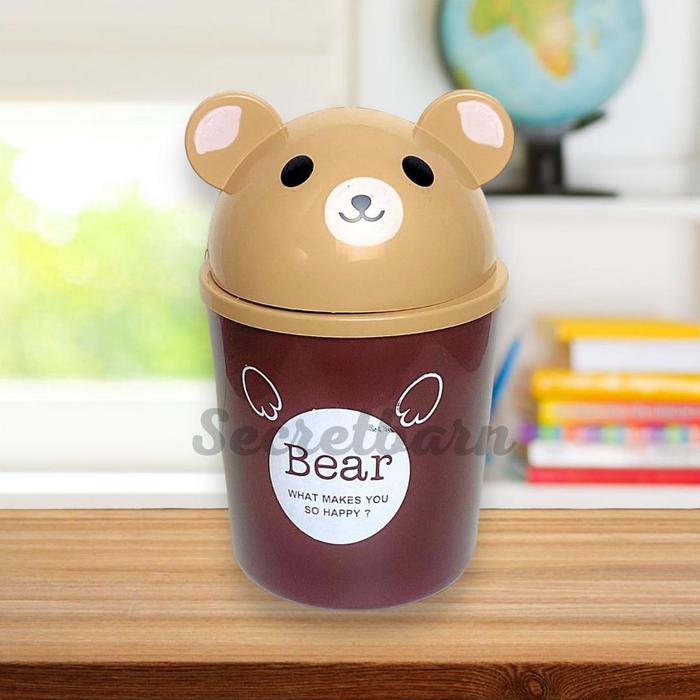 Gambar langsung kirim Tempat Sampah MEJA MINI | Tong Sampah Karakter | Souvenir Ulang Tahun Anak | Goodie Bag Ultah FREE - Bear dari Cleonar undefined Tokopedia