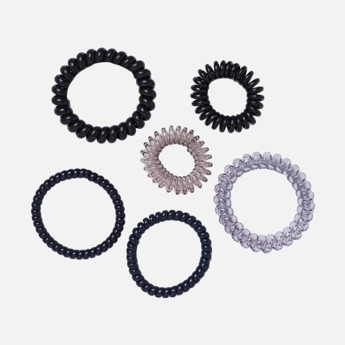 Gambar Stroberi Cable Color & Motif Hair Tie Set - Mix Black dari Stroberi Accessories undefined Tokopedia