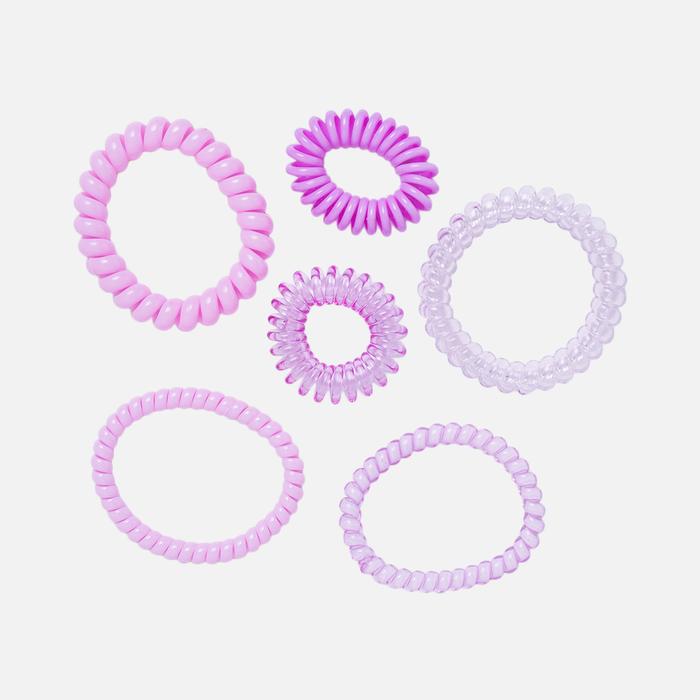 Gambar Stroberi Cable Color & Motif Hair Tie Set - Mix Purple dari Stroberi Accessories undefined Tokopedia