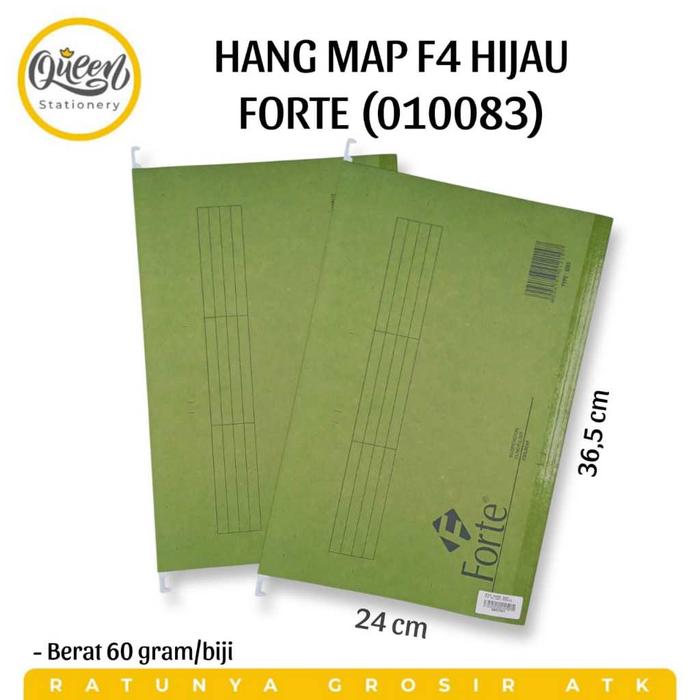 Gambar 1 PCS HANG MAP F4 FORTE MAP DOKUMEN / MAP FILE / MAP GANTUNG FORTE - HIJAU dari queen.stationery undefined Tokopedia