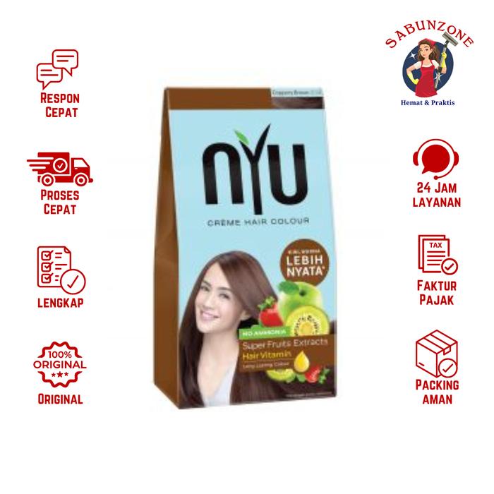 Gambar NYU Creme Golden Brown Cat Pewarna Rambut 30+30 ml dari Toko Sabun Zone undefined Tokopedia