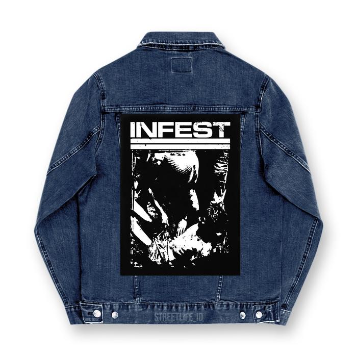 Gambar BACKPATCH SABLON / BACKPATCH BAND / BACKPATCH / EMBLEM BESAR - INFEST dari streetlife id undefined Tokopedia