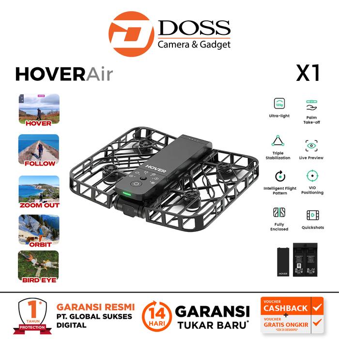 Gambar HoverAir Hover Air X1 Combo Drone Camera Foldable Hover X-1 - Black dari DOSS Camera & Gadget undefined Tokopedia