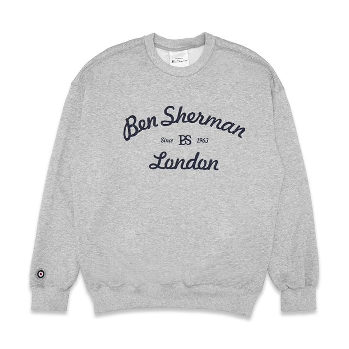 Gambar Ben Sherman Casual Embroidered Logo Sweatshirt - Grey, XL dari DARIO.ID undefined Tokopedia