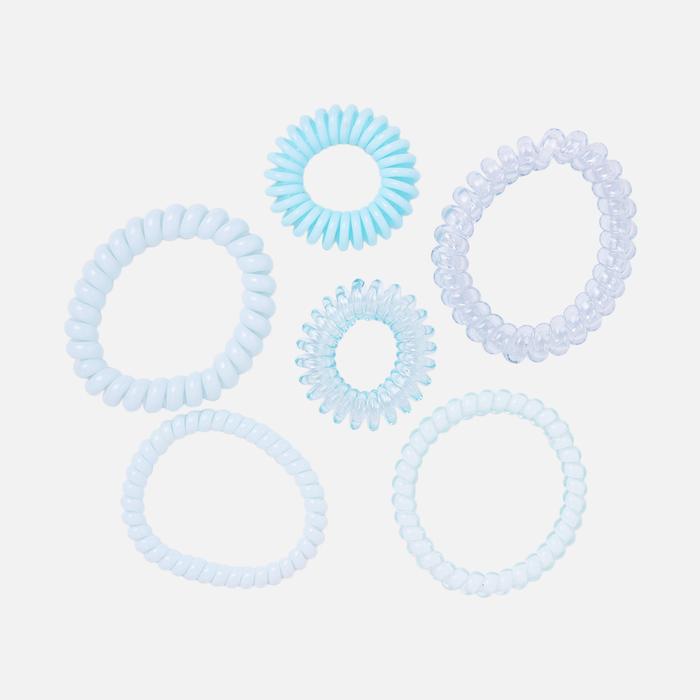 Gambar Stroberi Cable Color & Motif Hair Tie Set - Mix Blue dari Stroberi Accessories undefined Tokopedia