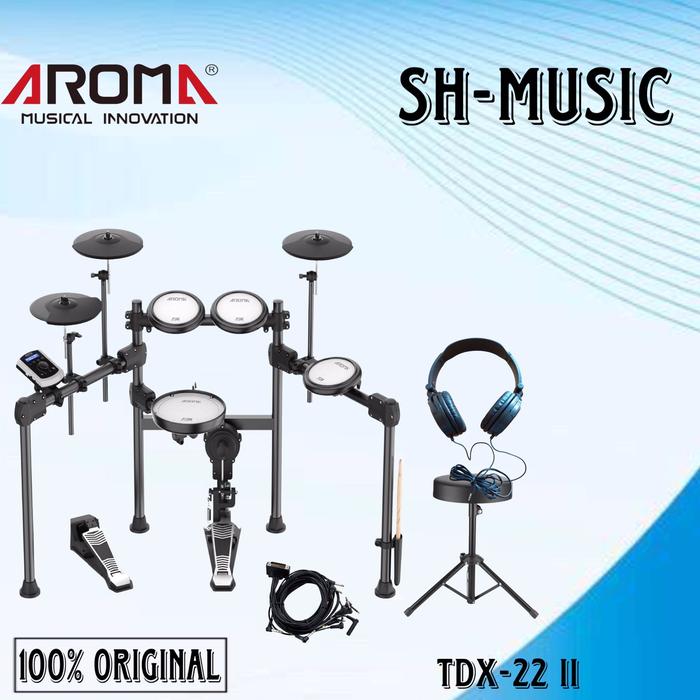 Gambar Aroma Tdx 22ii Digital Drum Kit Elektrik Tdx-22ii - PAKET LENGKAP dari SH MUSIC undefined Tokopedia