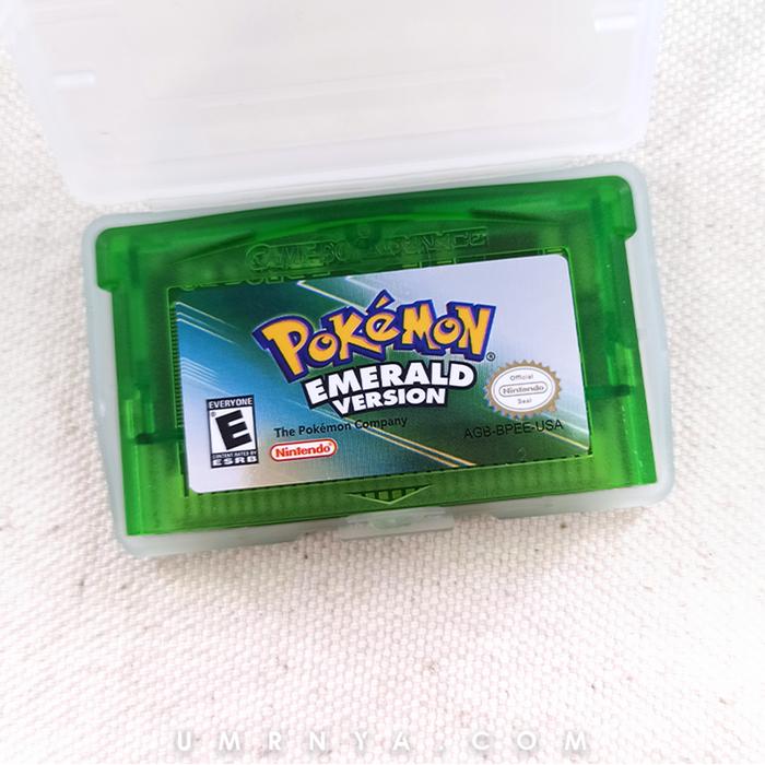 Kaset GBA Pokemon Emerald Version NINTENDO GAMEBOY MICRO GBM SP CASE Ruby