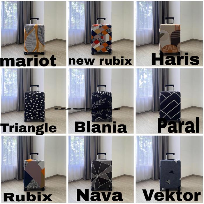 Gambar cover koper/sarung koper motif elastis S/M/L/XL - polos hitam, S dari mandiristore88 undefined Tokopedia
