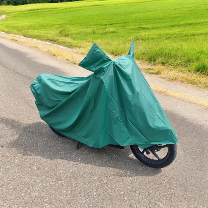 Gambar Cover Sarung Penutup Selimut Body Sepeda Motor Waterproof Standart Motor Spartan Guardian Matic Bebek RainCoat Motor Anti Debu Air HONDA YAMAHA VESPA SUZUKI MIO BEBEK VARIO BEAT JUPITER Scoopy Fino X-Ride Nex II Lexi - Hijau dari Lbagstoremall undefined Tokopedia