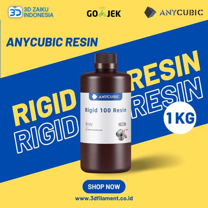Resina ANYCUBIC Rigid 100 - Resina Rigida Resistente A 100°C, Per Stampanti 3D, Nero 1KG - Foto 3