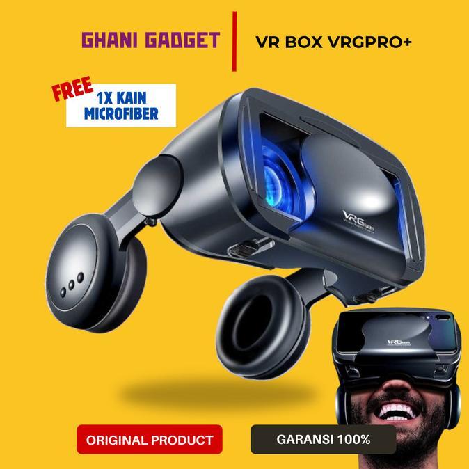Gambar MAINAN KEKINIAN! VR Box 3D Virtual Reality Glasses dengan Headphone Hi-Fi Aux 3.5mm Kacamata Games Headset HP Smartphone Android iPhone iOS Universal - VRGPRO+ Original - VRGPRO+ dari GROSIR NIDIA undefined Tokopedia