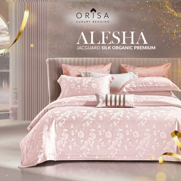 Gambar Sprei Bedcover Set Mewah Bahan Sutra Organik Premium - Motif 1 - ALESHA, 180x200 dari spreimewah undefined Tokopedia