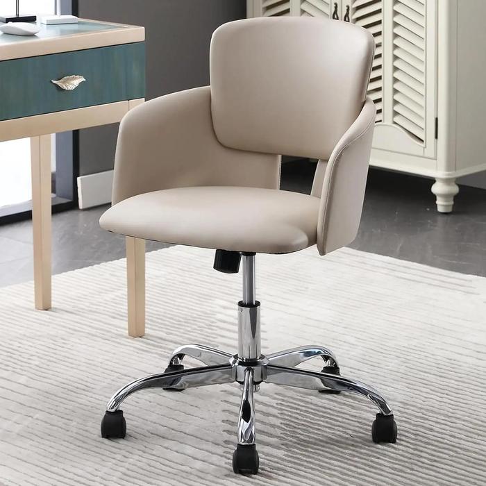 Jual Modern Beige Ergonomic Computer Chair with Wheels