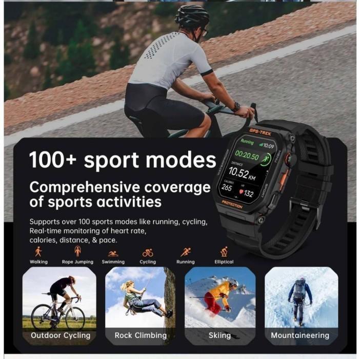 Supercalla Ft61 2024 Gps Positioning Waterproof Smartwatch Sports Breathing  Training Smart Watch Terbaru 100 Original Black di Saunginsuji54