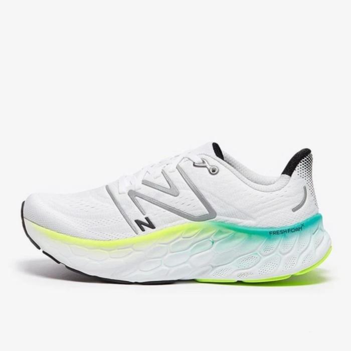 Gambar SEPATU NEW BALANCE FRESH FOAM X MORE V4 WHITE GREEN VOLT ORIGINAL - WHITE GREEN, 39 dari BAROKAHSTOREJKT20 undefined Tokopedia