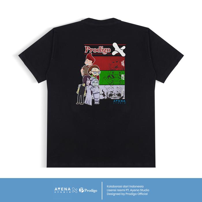 Gambar Baju Pria Tshirt Pendek Kaos Cotton Combed 24s Tshirt Oversize Prodigo x Ayena Studio - HITAM 1, XL dari Prodigo Official undefined Tokopedia