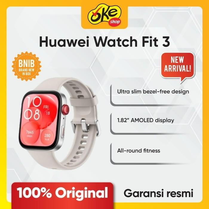 Gambar Huawei Watch Fit 3 - Garansi Resmi Huawei Indonesia Terbaru 100 % Original - Green dari SAUNGINsuji54 undefined Tokopedia