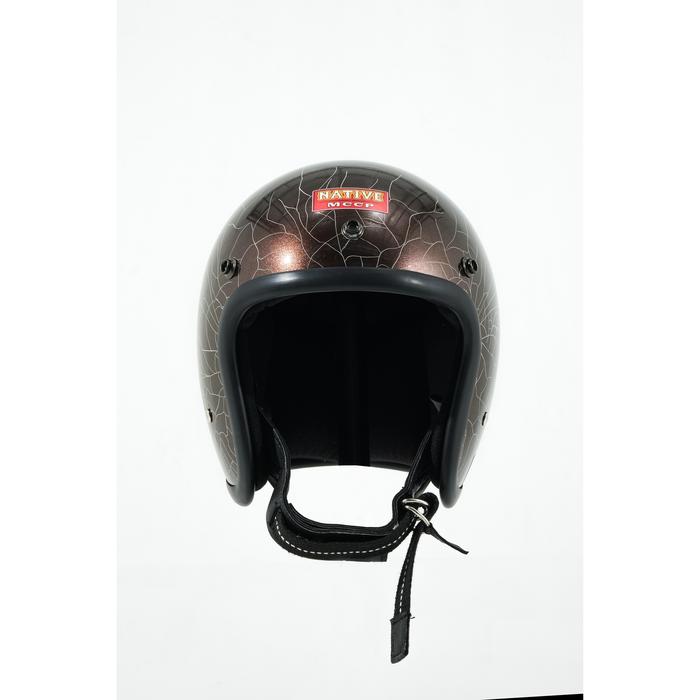 Gambar NATIVE Helmet SLIMHEAD Retro Open Face - Helm Motor - Brown Cracked dari NATIVE OFFICIAL undefined Tokopedia