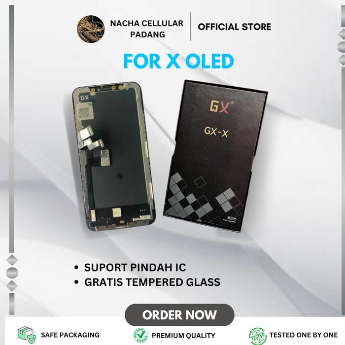 Gambar LCD iPhone X OLED Original / OEM - Ganti Layar iPhone X dengan Kualitas Super Retina dari Nacha Cell Padang undefined Tokopedia