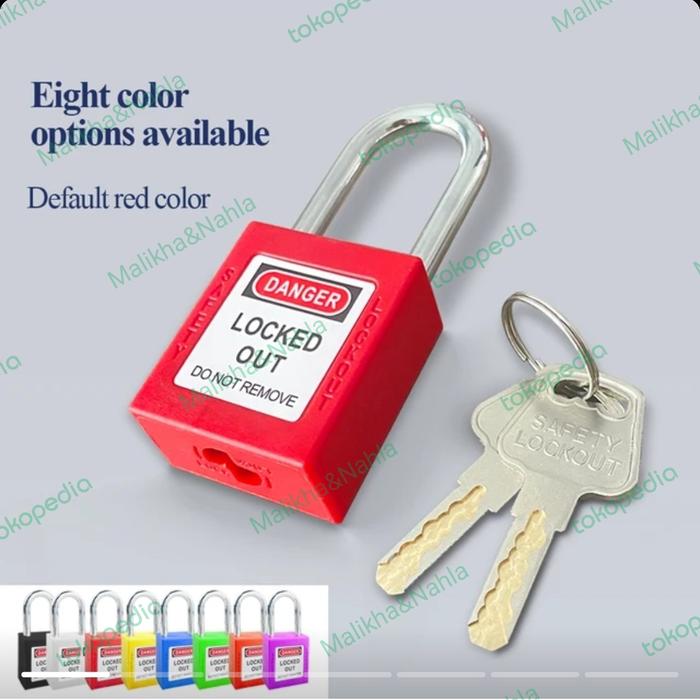 Gambar Gembok Safety LOTO - Merah dari Malikha&Nahla undefined Tokopedia