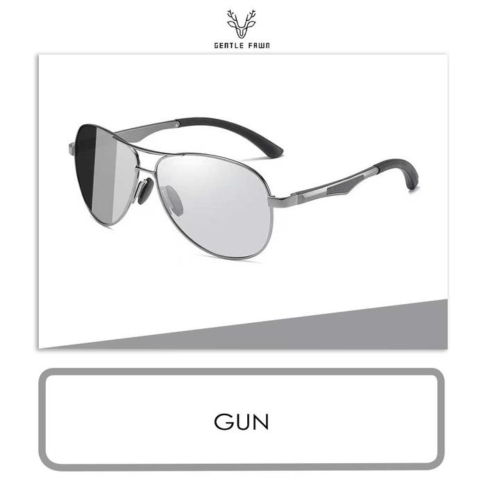 Gambar Gray Pink Kacamata Sunglasses Polarized Photocromic Style Aviator Anti Silau Bahan Metal Kuat Kokoh 161 - GUN dari Gray Pink undefined Tokopedia